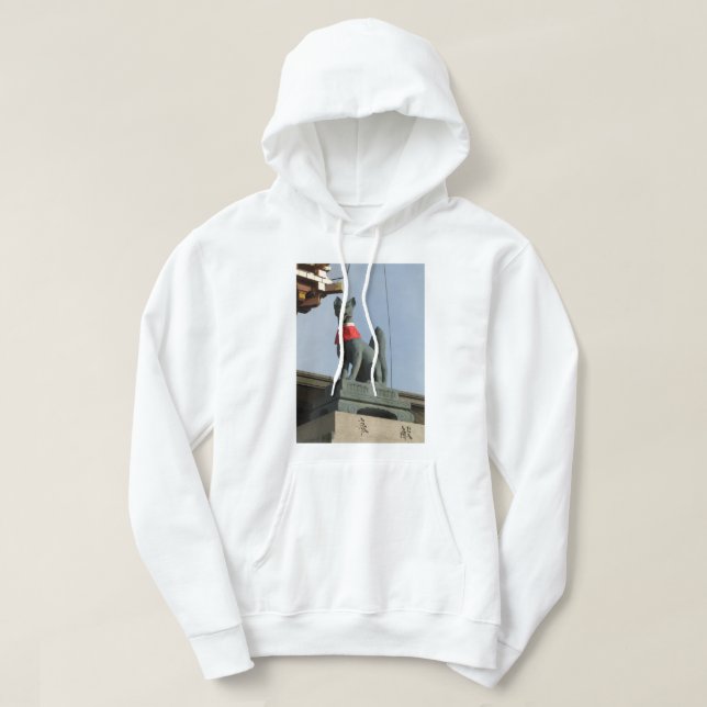 Moletom Kitsune キ ツ ネ (Fox) com Joia na Boca (Frente do Design)