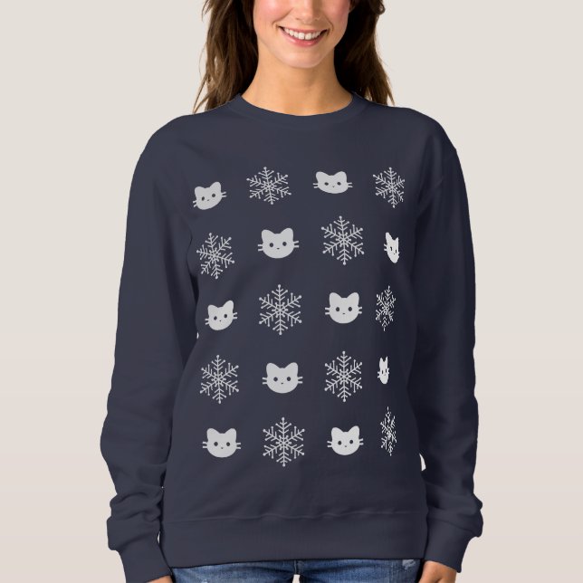 Moletom Kitty Cat Snowflake (Frente)