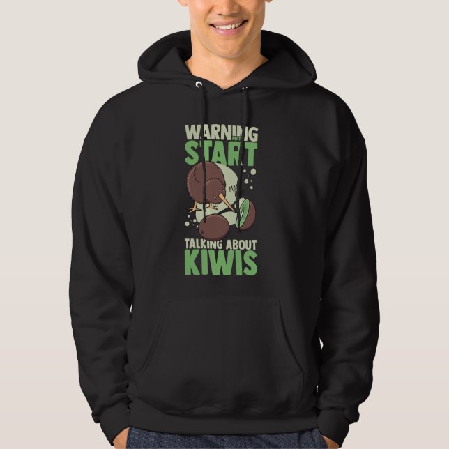 Moletom Kiwi Bird Engraçado, animais de raça neozelandesa (Frente)