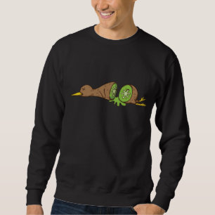 Moletom Kiwi Bird fatiada como uma Fruta Kiwi