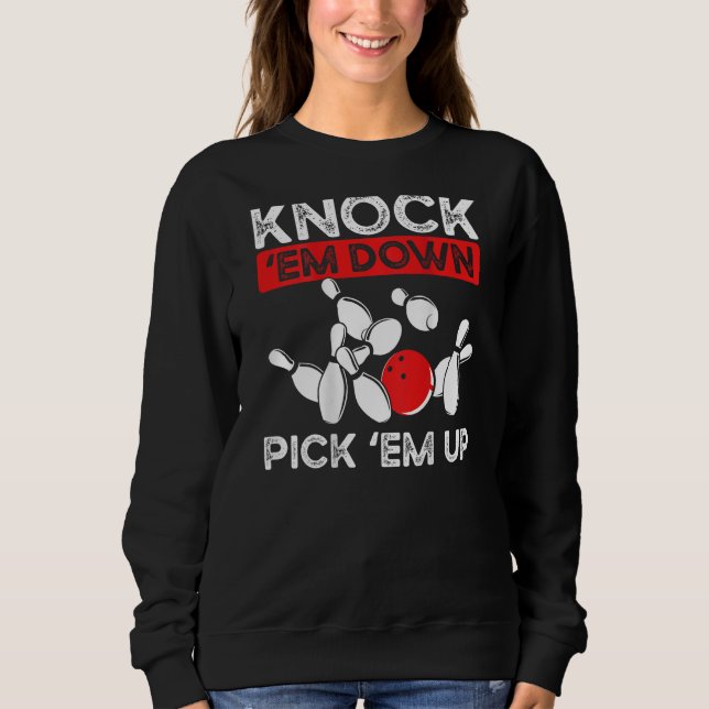 Moletom Knock Em Down Pick Em Up Backprint Bowling (Frente)