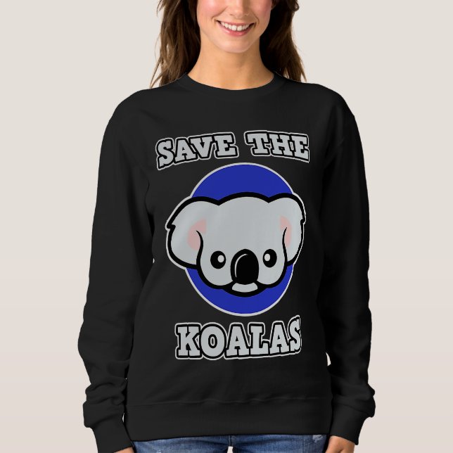Moletom Koala for Men and Women  Save the Koalas (Frente)