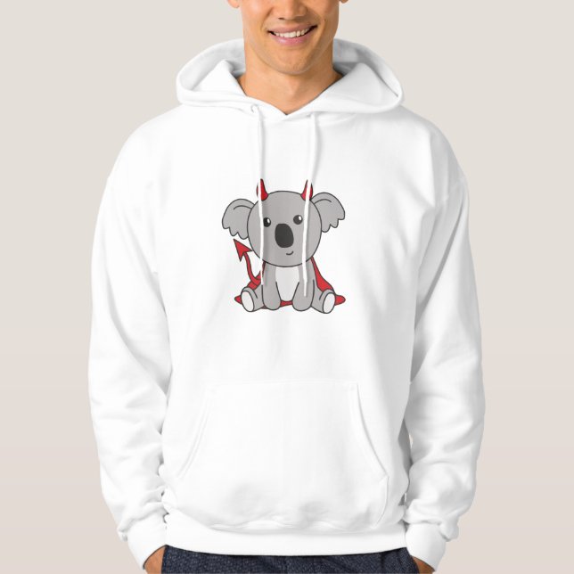 Moletom Koala Halloween Cute Devil Kids Witume (Frente)