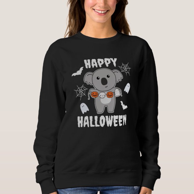 Moletom Koala Happy Halloween Pumpkin Bat Costume (Frente)