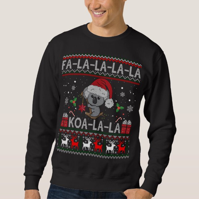 Moletom Koala-la-la-Cute Koala Bear - U Natal Australiano (Frente)