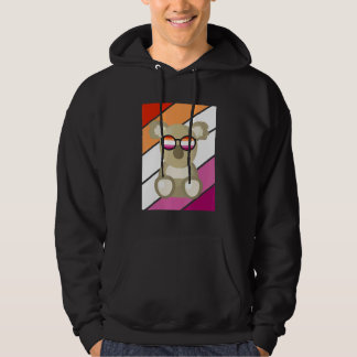 Moletom Koala With Pride Lesbian Flag LGBTQ Proud Ally Pri