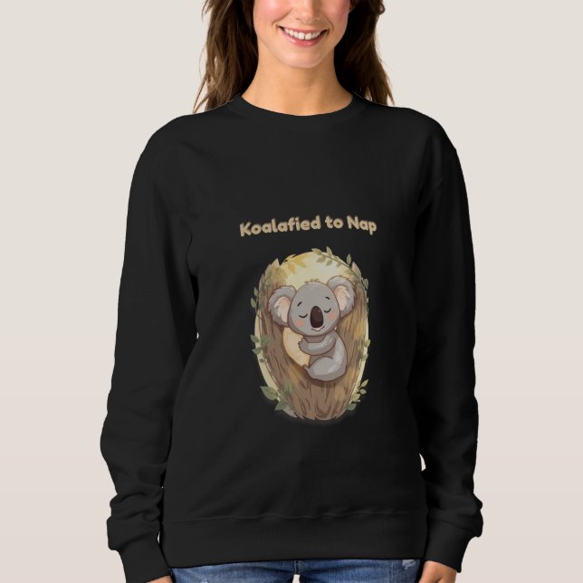 Moletom *"Koalafied to Nap – Cute Sleepy Koala  (Frente)