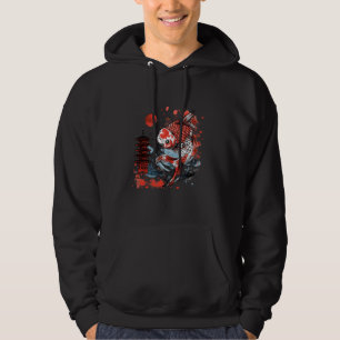 Moletom Koi Asian Carp Koi Fish Japonês Pond Lover Pagoda