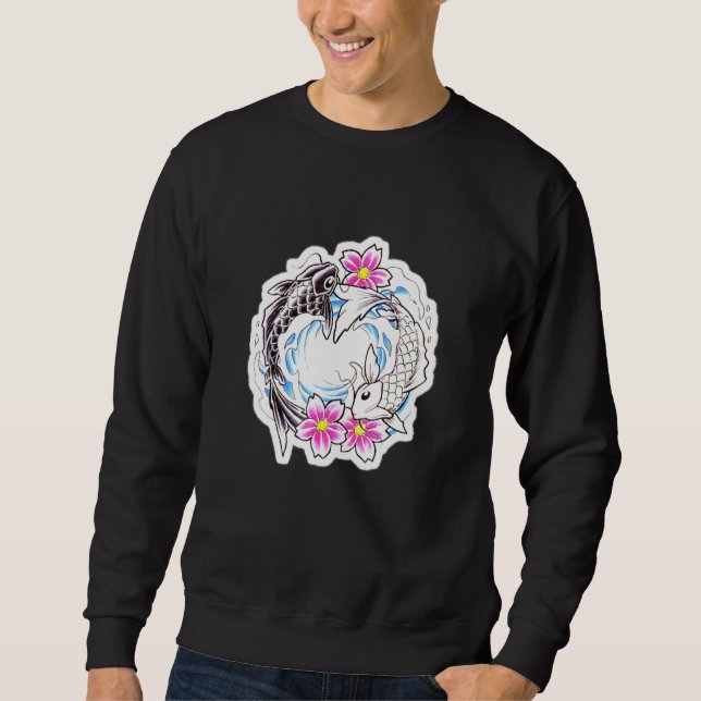 Moletom Koi Fish In Love Yin E Yang (Frente)