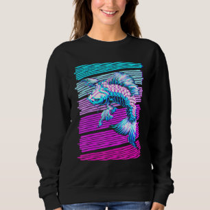 Moletom Koi Fish Koi Carp Japonês Tradicional Vaporwave A
