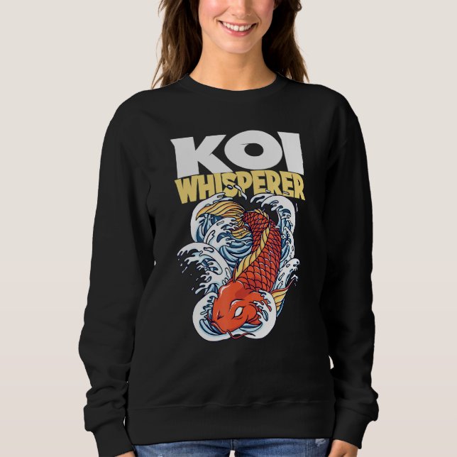 Moletom Koi Whisperer I Koi Carp I Garden Pond Fish Motif (Frente)