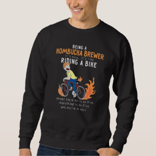 Moletom Kombucha Brewer Like Riding Bike Cyclist Funny 1