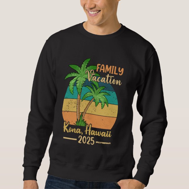 Moletom Kona Hawaii Beach Family Vacation 2025 Summer (Frente)