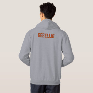 Moletom Koningsdag ‘Gezellig’ hoodie - texto laranja -
