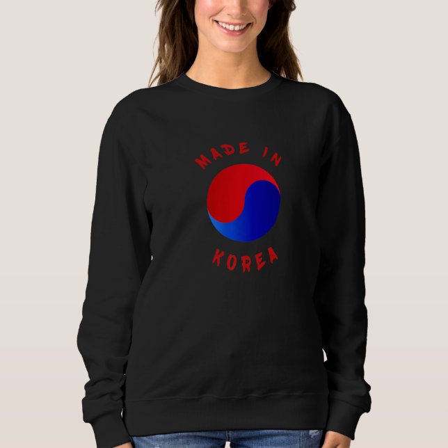 Moletom Korean born, Korean flag Premium (Frente)