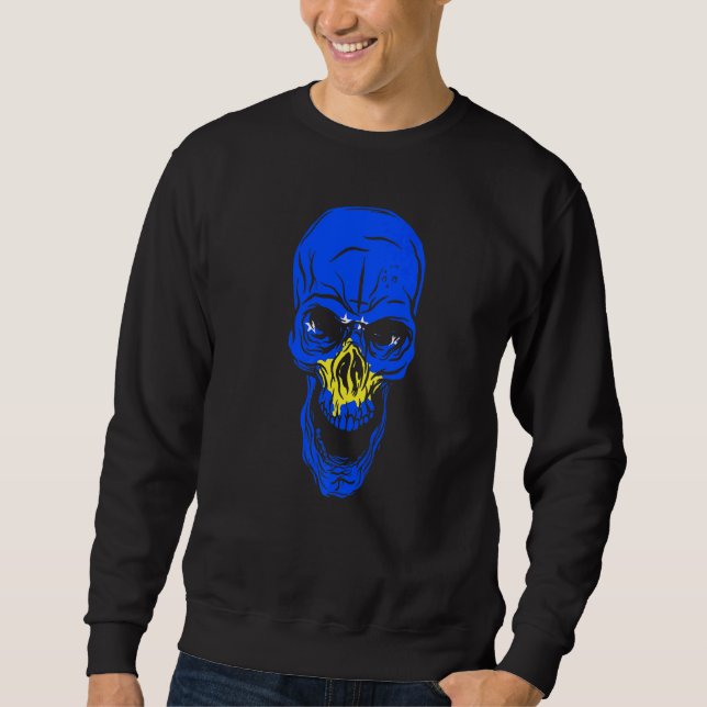 Moletom Kosovo Flag Colours Skull (Frente)