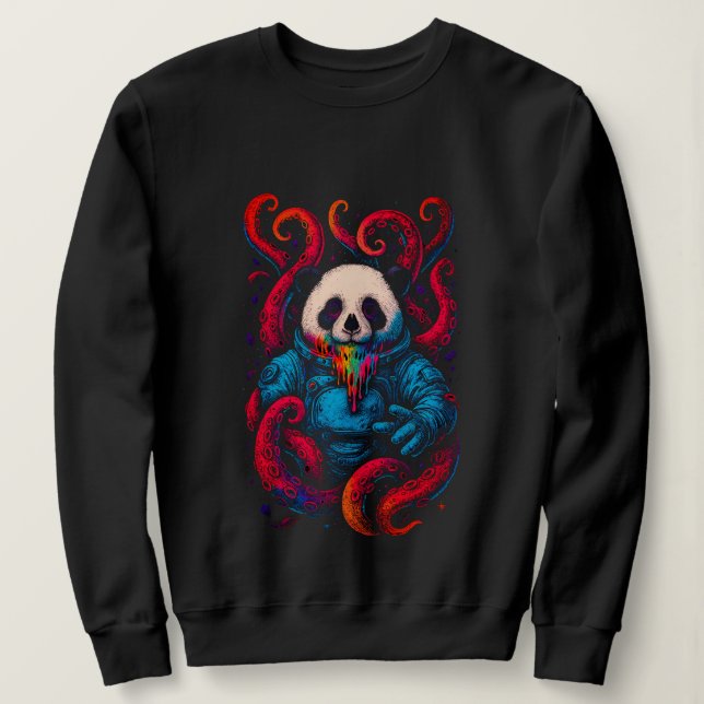 Moletom Kraken Panda Cósmico (Frente do Design)