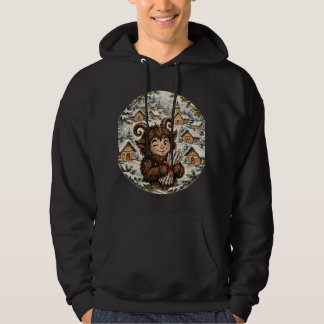 Moletom Krampus Natal Capuz Escuro