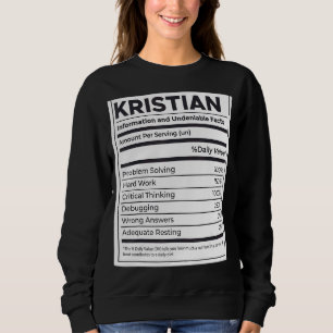 Moletom Kristian Nutrition Information Problem Resolvendo 