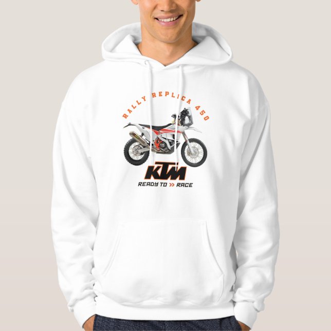 Moletom KTM RALLY REPLICA 450 Designer Roupa HOODIE (Frente)