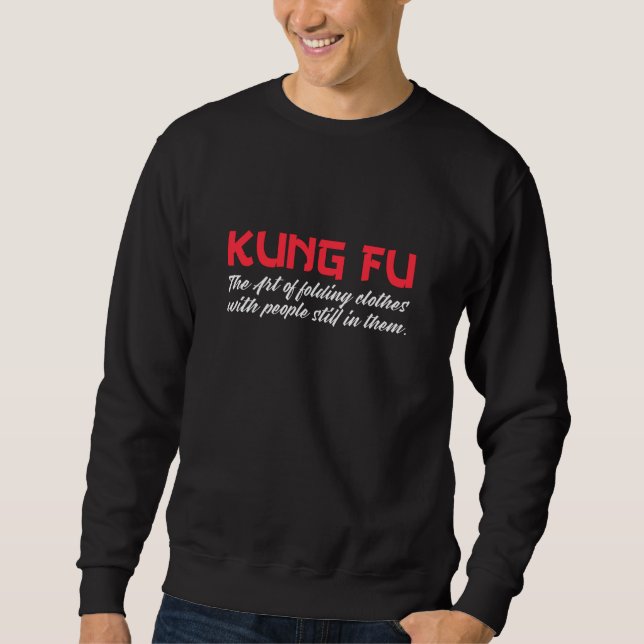 Moletom kung fu a arte de dobrar roupas (Frente)
