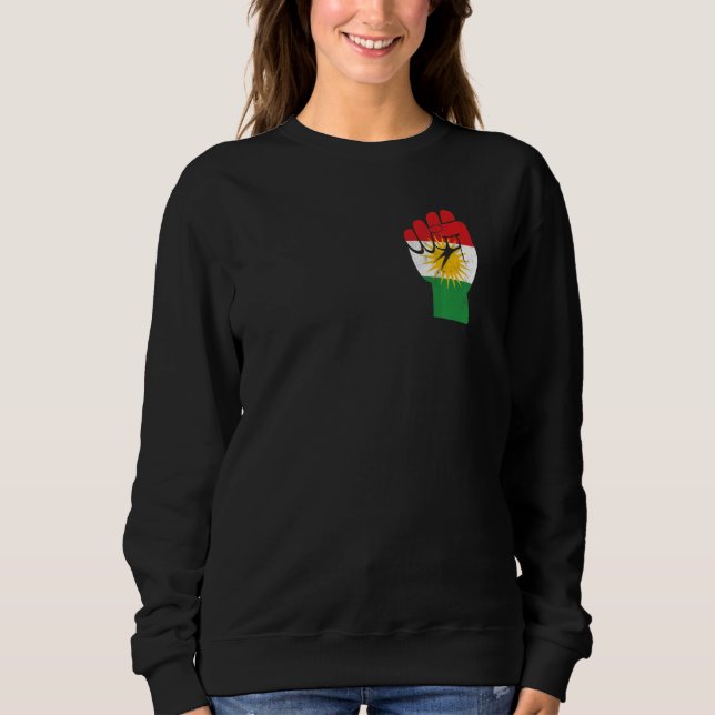Moletom Kurdish Flag JIN JIYAN AZADI Support Kurdish women (Frente)