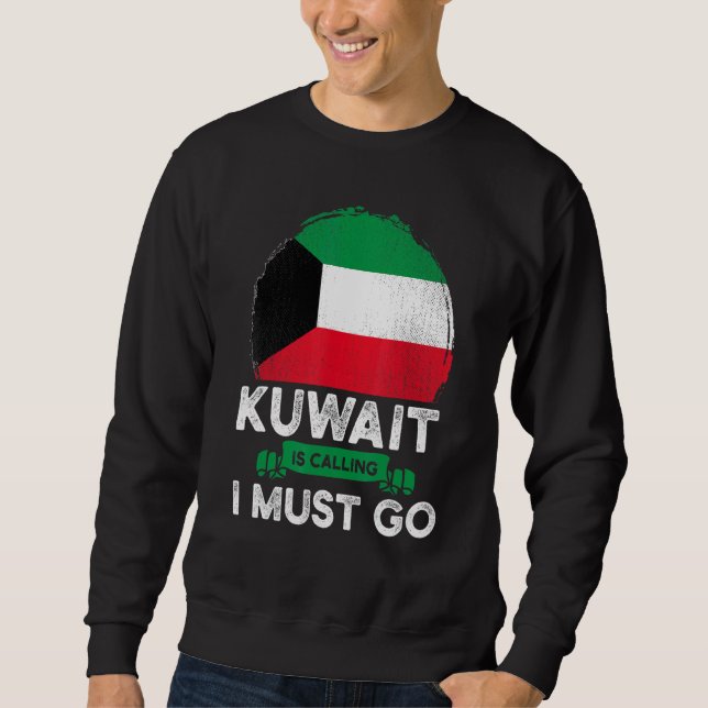Moletom Kuwait Está Chamando Eu Devo Ir Raízes do Patrimôn (Frente)