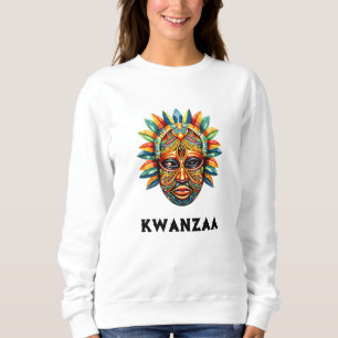 Moletom Kwanzaa Camisola Máscara Africana