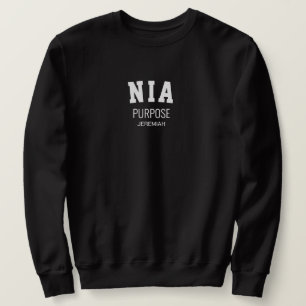Moletom Kwanzaa NIA Propósito Personalizado