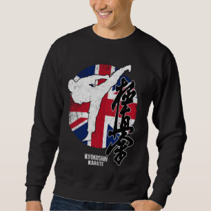 Moletom Kyokushin Inglaterra Karate English flag Kyokushin