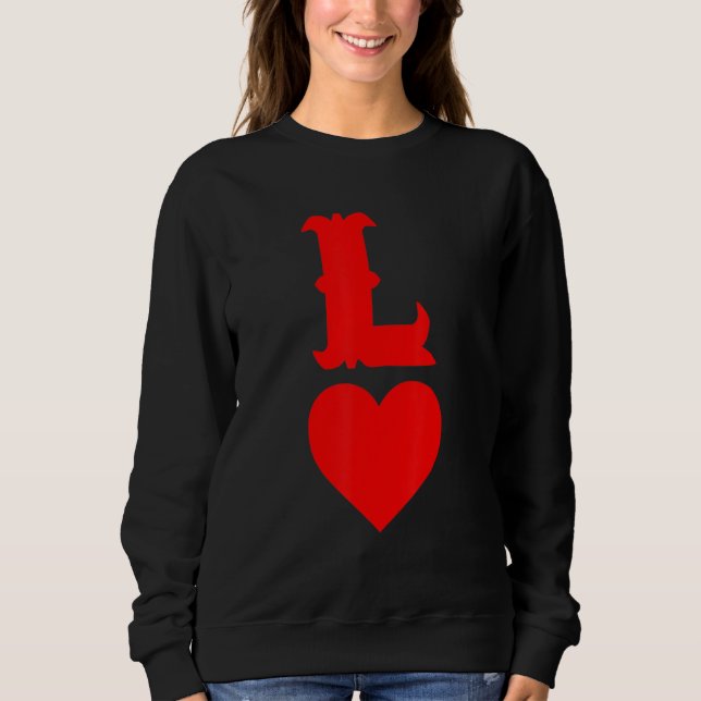Moletom L Of Hearts Love Couples Valentines Day Gifts For  (Frente)