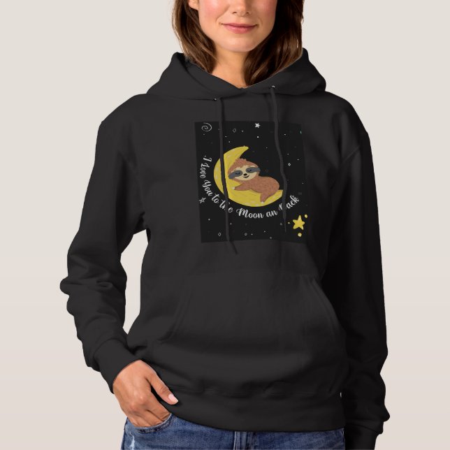 Moletom Lã Bonita Eu Te Amo Na Lua E Volta (Frente)