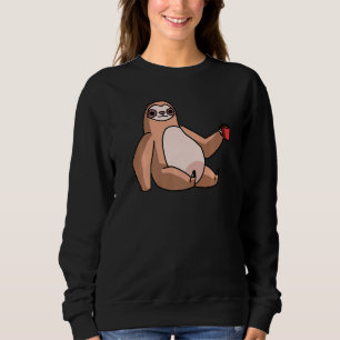 Moletom Lã Com Café Mug Refrigerante Preguiçoso
