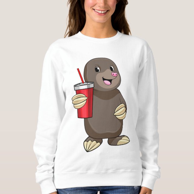 Moletom Lã com caneca de Bebendo (Frente)
