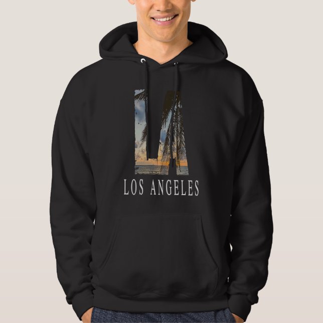 Moletom La Los Angeles California Souvenir Beach City West (Frente)