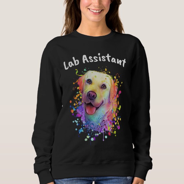Moletom Lab Assistant Labrador Retriever  Dog Breed Humor  (Frente)