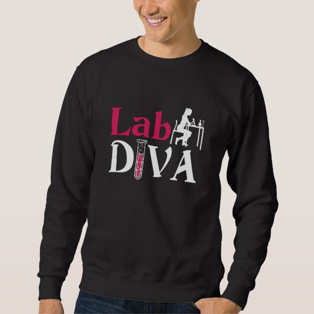 Moletom Lab Diva Lab Tech Chemist Laboratory Technician (Frente)