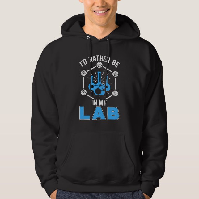 Moletom Lab Tech, eu Preferencialmente no meu laboratório (Frente)