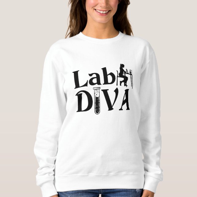 Moletom Lab Tech Lab Diva Chemist Laboratory Technician (Frente)