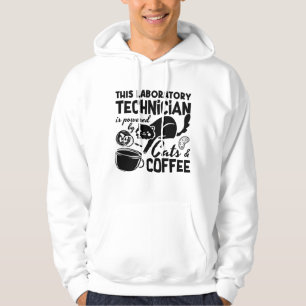Moletom Lab Tech Laboratory Technician Cats Coffee Science