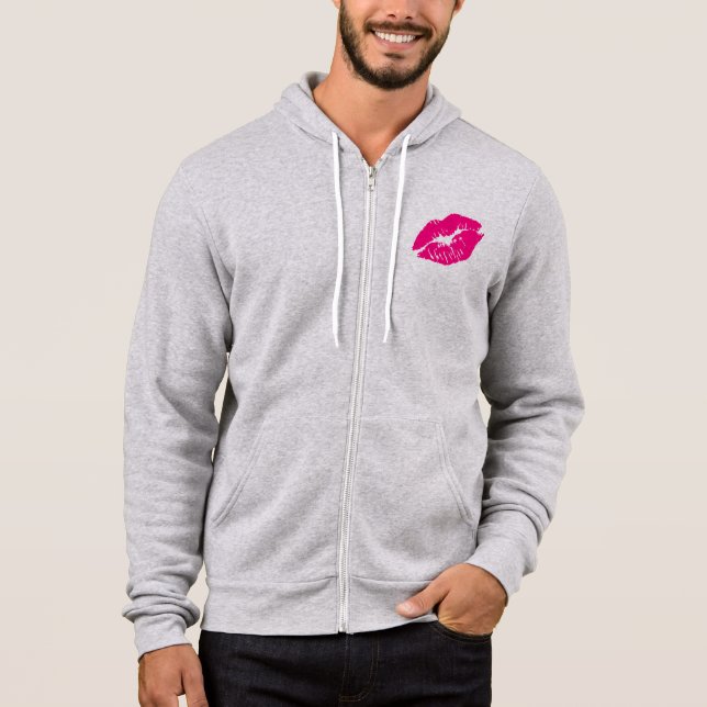 Moletom Lábios Rosa Beija (Frente)