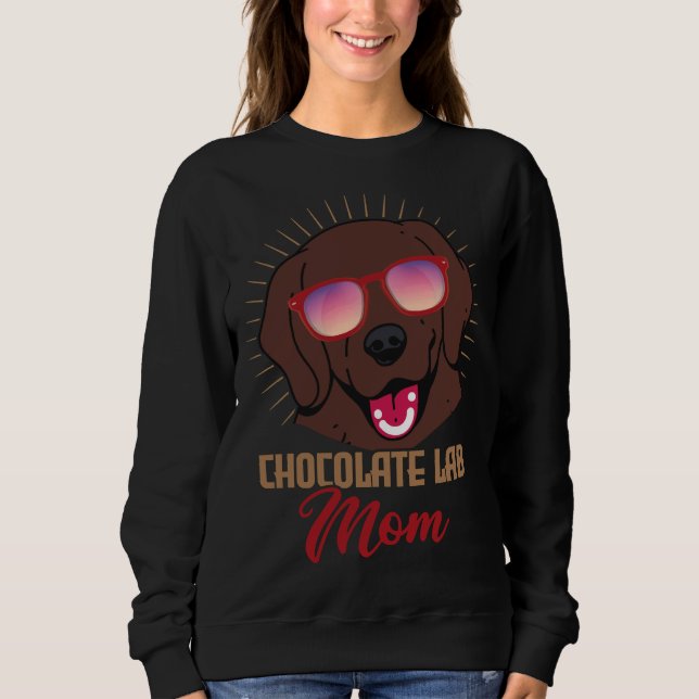 Moletom Laboratório de Chocolate Mãe Labrador Retriever (Frente)