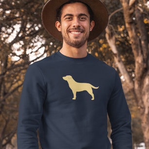 Moletom Labrador Amarelo Retriever Silhouette Lover
