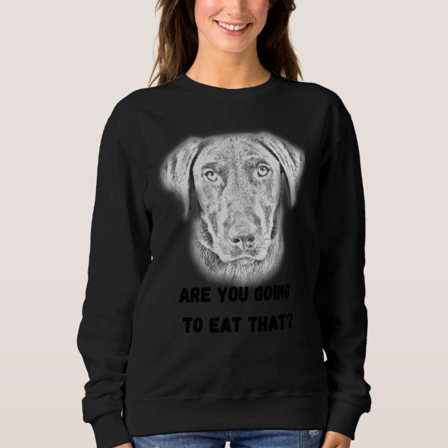Moletom Labrador ativo com fome (Frente)