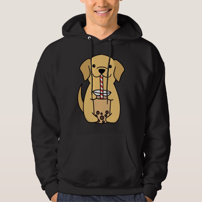 Moletom Labrador Bubble Tea (Frente)