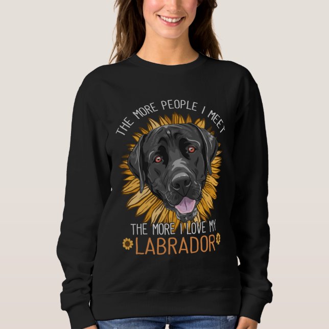 Moletom Labrador Dog Cute Sunflower Like My Labrador Retri (Frente)