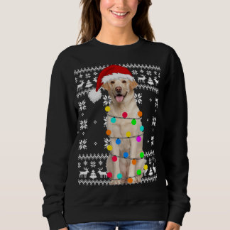 Moletom Labrador Dog Luz Feia Puppy Papai Noel Natal