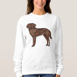 Moletom Labrador Retriever Chocolate Cachorro de Desenho A