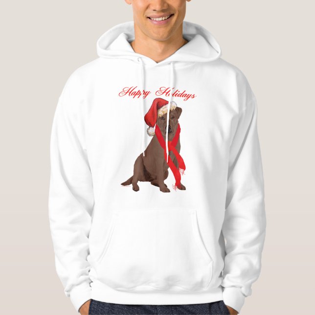 Moletom Labrador Retriever Chocolate Natal (Frente)
