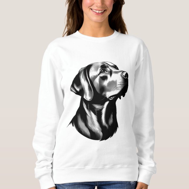 Moletom Labrador Retriever Dog Mom Illustration Sweatshirt (Frente)